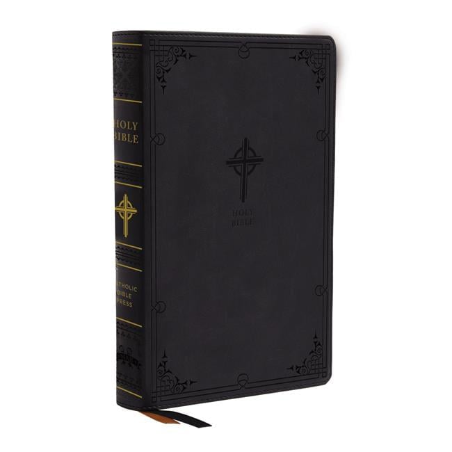 26202X NABRE Large Print Catholic Bible, Black - Leathersoft