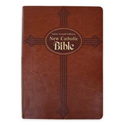 Large Type NCB St. Joseph New Catholic Bible, Brown Dura-Lux