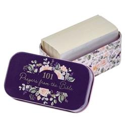 2.83 x 2.83 in. 101 Prayers From The Bible Scripture Cards In Tin