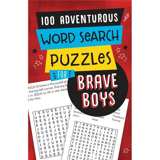 Picture of Barbour Kidz Products 245761 100 Adventurous Word Search Puzzles for Brave Boys