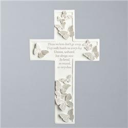8 in. Wall Cross-Butterfly Memorial-Those We Love
