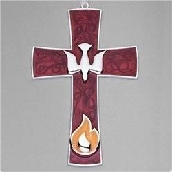 7.5 in. Confirmation-Cross & Dove Wall Cross