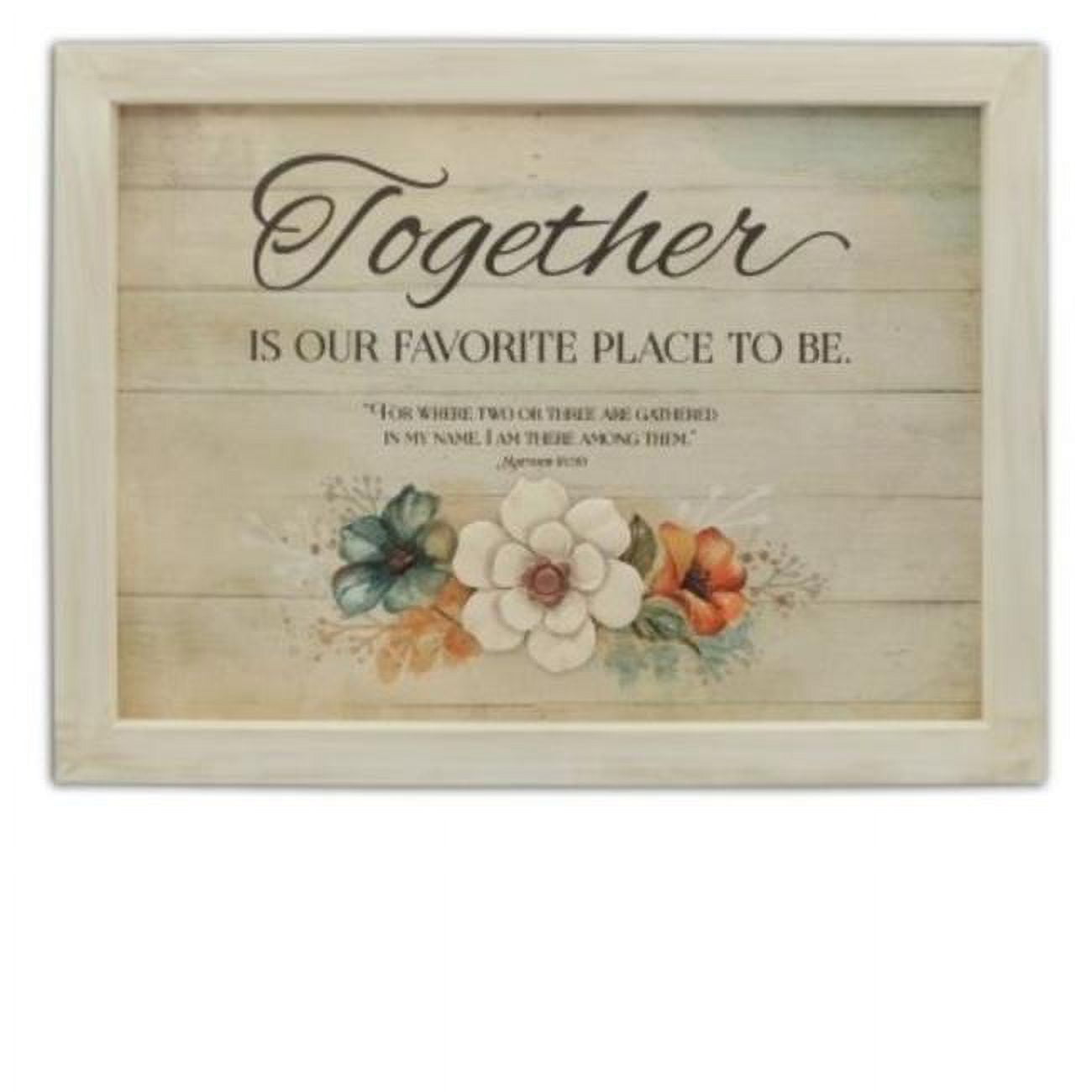 Picture of CA Gift 256097 16 x 12 in. Plaque-Together Is Our Favorite Place Wall Art
