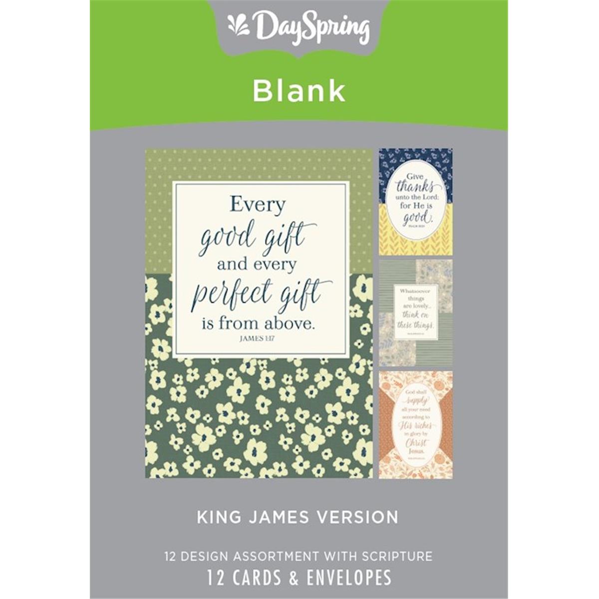 24288X Blank-Scripture Card Boxed - Box of 12