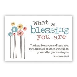 Picture of CB Gift 26306X 3 x 2 in. Pass it on Cards - What a Blessing you are - Pack of 25