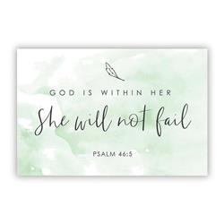 Picture of CB Gift 263107 3 x 2 in. Pass It On-She Will Not Fail Cards - Pack of 25