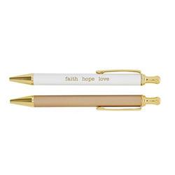 Picture of CB Gift 247432 Faith Hope Love Pen Set - Set of 2