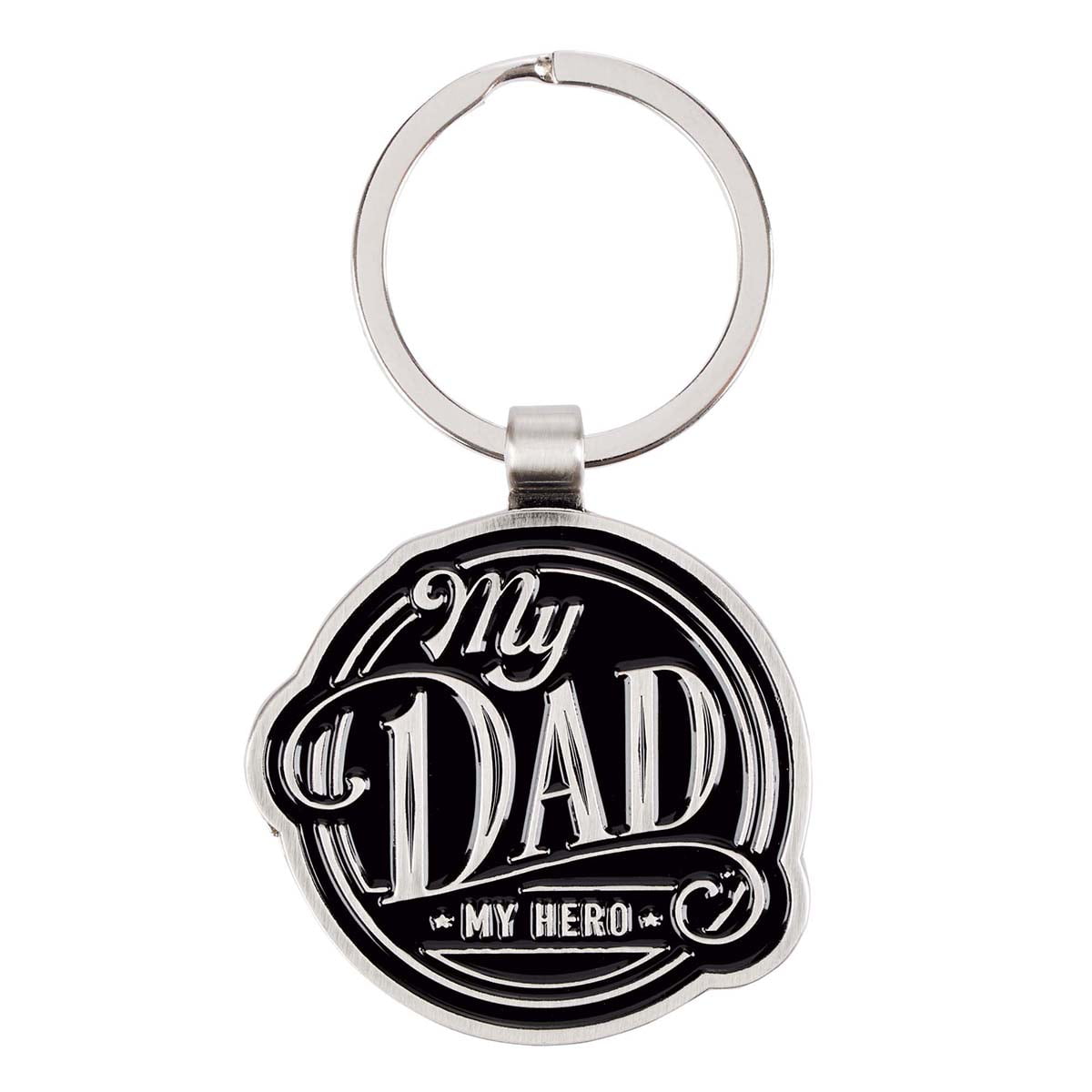 Picture of Christian Art Gifts 169333 My Dad My Hero with Gift Tin Keyring