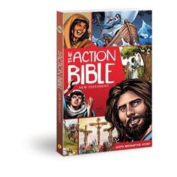 21920X Book - The Action Bible New Testament - Gods Redemptive Story -  David C Cook