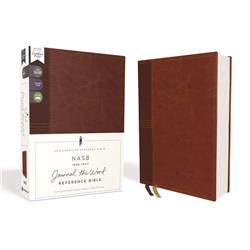 150471 NASB Journal the Word Reference Bible - Brown Leathersoft