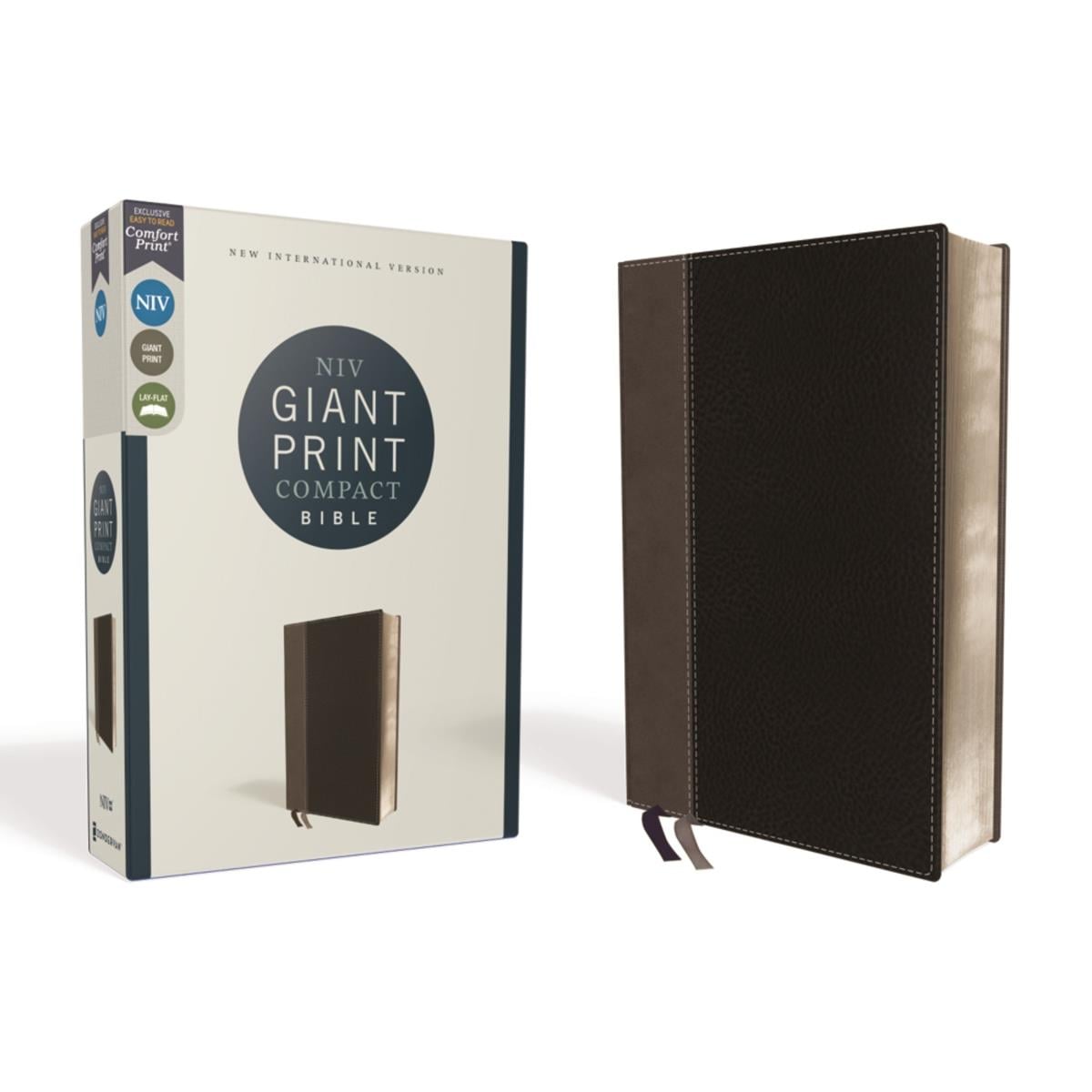 150501 NIV Giant Print Compact Comfort Print Bible, Black