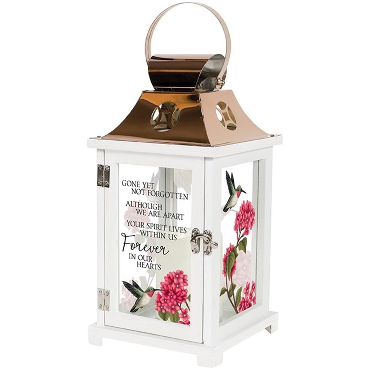 Picture of Carson Home Accents 264774 13.5 x 6.25 x 6.25 in. Lantern with LED Candle & Timer&#44; Forever in Our Hearts