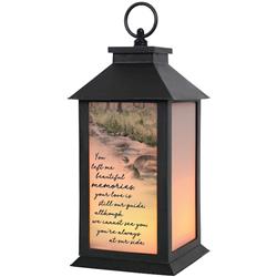 Picture of Carson Home Accents 25084X 13 x 5.5 x 5.5 in. Lantern with LED Candle & Timer&#44; Beautiful Memories