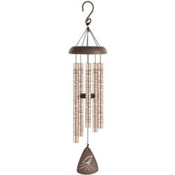 Picture of Carson Home Accents 140294 30 in. Wind Chime with Heavenly Bells Sonnet&#44; Rose Gold