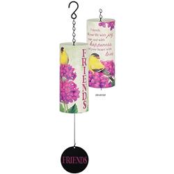 Picture of Carson Home Accents 27277X 18 in. Cylinder Sonnet-Friends Wind Chime