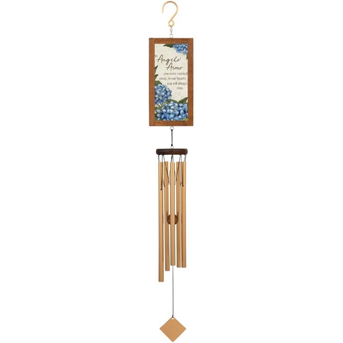 Picture of Carson Home Accents 272692 36 in. Framed Sentiment Wind Chime - Angels Arms