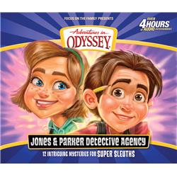 Picture of Focus on the Family 159693 Audio CD - Adventures in Odyssey the Jones & Parker Mysteries - 12 CDs