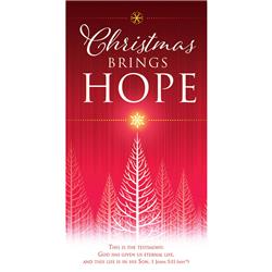 Picture of Warner Press 265977 Offering Envelope - Christmas Brings Hope 1 John 5-11 NIV - Pack of 100