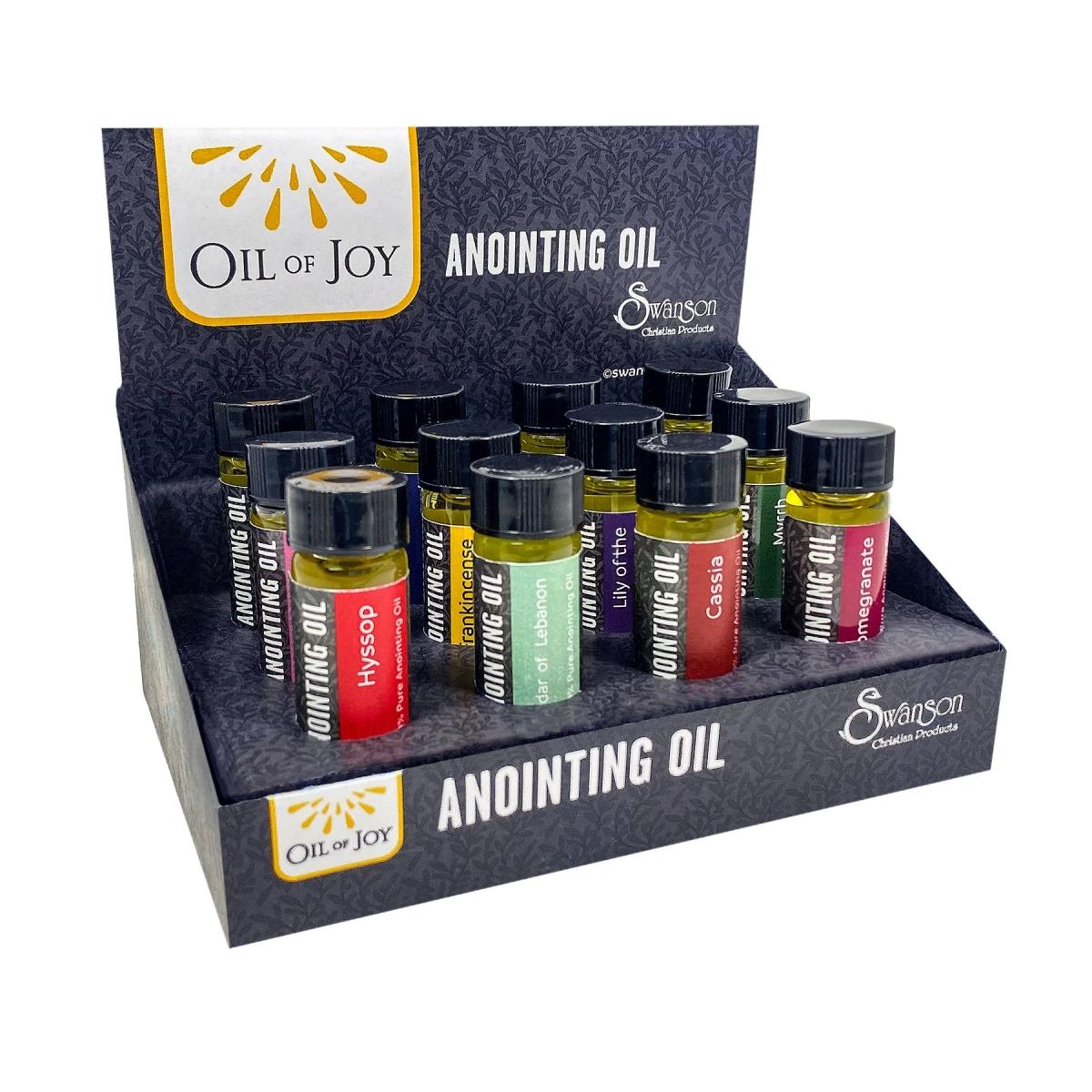 0.25 oz Assorted Scented Display Anointing Oil, Pack of 12