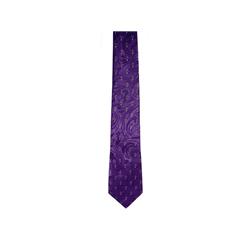 Cross Polyester Tie, Purple