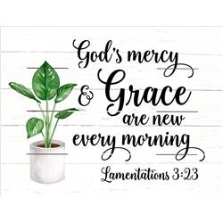 9 x 12 in. Pallet Art - Gods Mercy & Grace