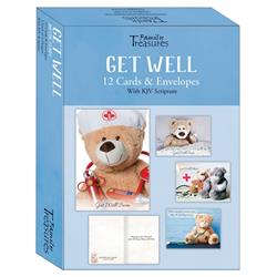 Boxed - Card Get Well-Dr. Teddy - Box of 12