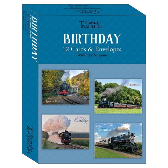 Boxed - Card Birthday-Steaming Along - Box of 12