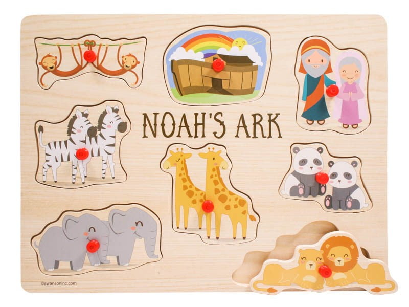 Noahs Ark Peg Puzzle - 8 Piece