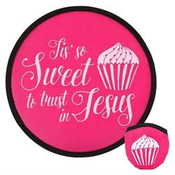 Tis So Sweet Hand Fan, Pink - Pack of 6