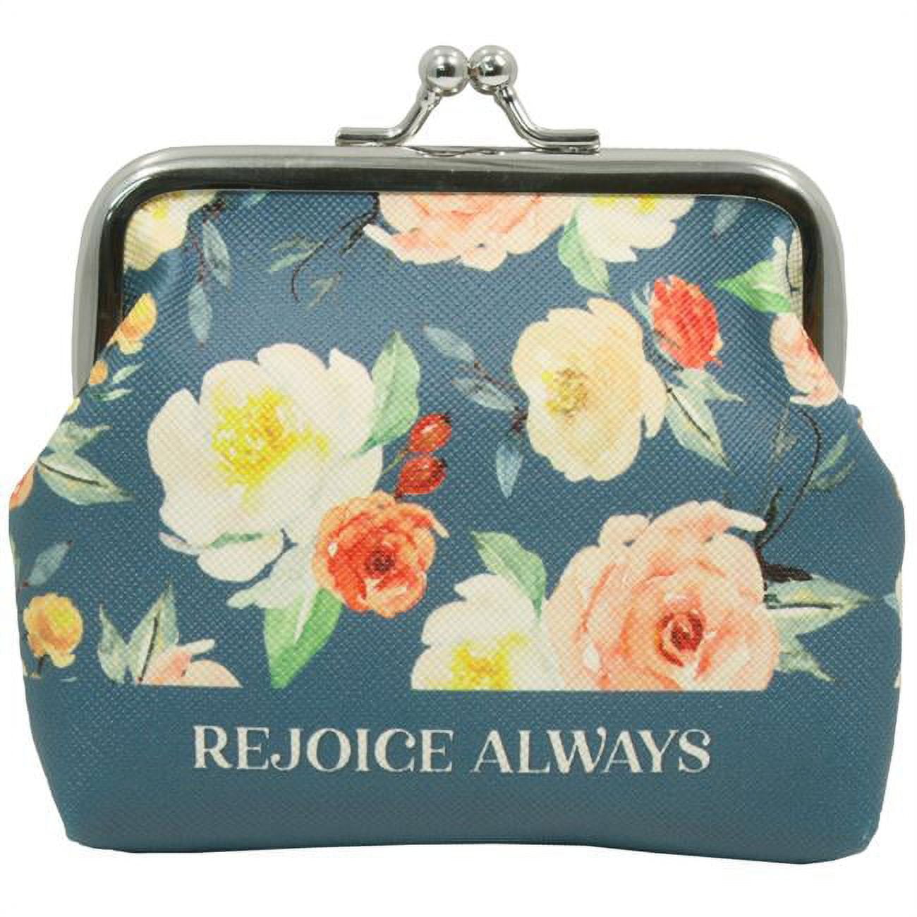 Picture of Swanson Christian Supply 264694 Coin Purse - Rejoice Always