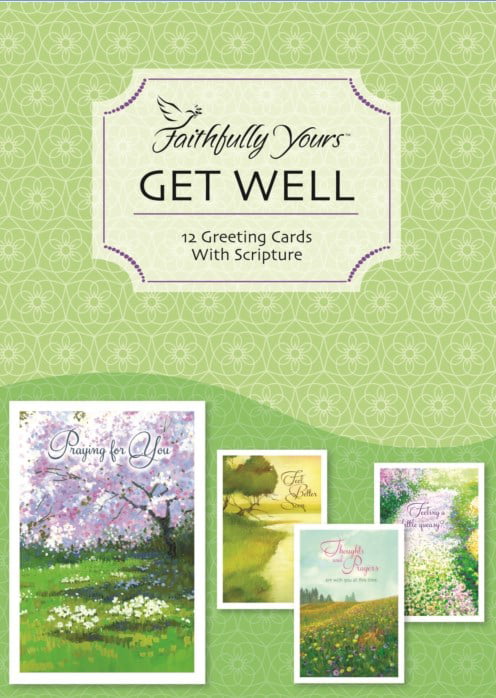 Boxed - Card Get Well-Botanical - Box of 12