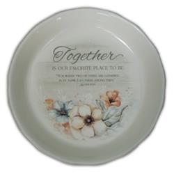 10.5 ft. Together is Our Favorite Place Pie Plate