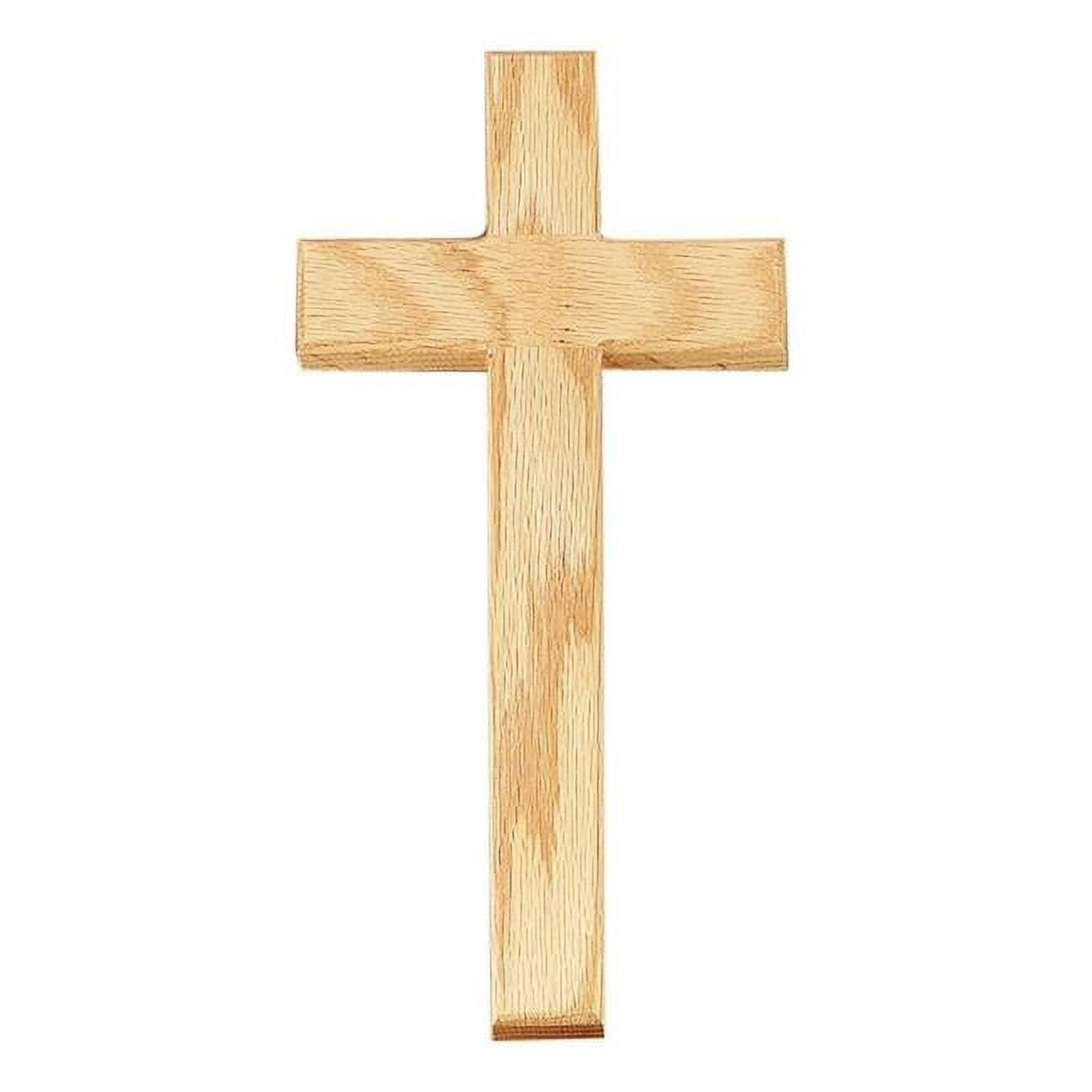 Picture of CB Church Supplies 265372 12 in. Wall Cross - Oak