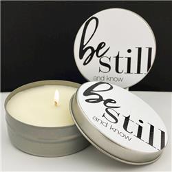 Picture of Abba Products 030045 4 oz Candle - WTLB-Be Still-Ocean Breeze Tin