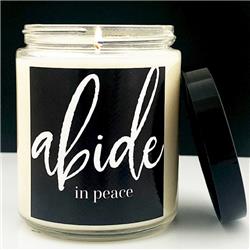 Picture of Abba Products 036738 8 oz Candle - WTLB-Abide In Peace-Pomegranate Plum