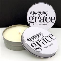Picture of Abba Products 037847 4 oz Candle - WTLB-Amazing Grace-Lemon Verbena Tin