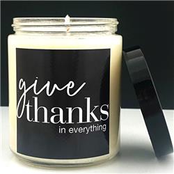 Picture of Abba Products 038010 8 oz WTLB-Give Thanks-Pistachio Vanilla Candle