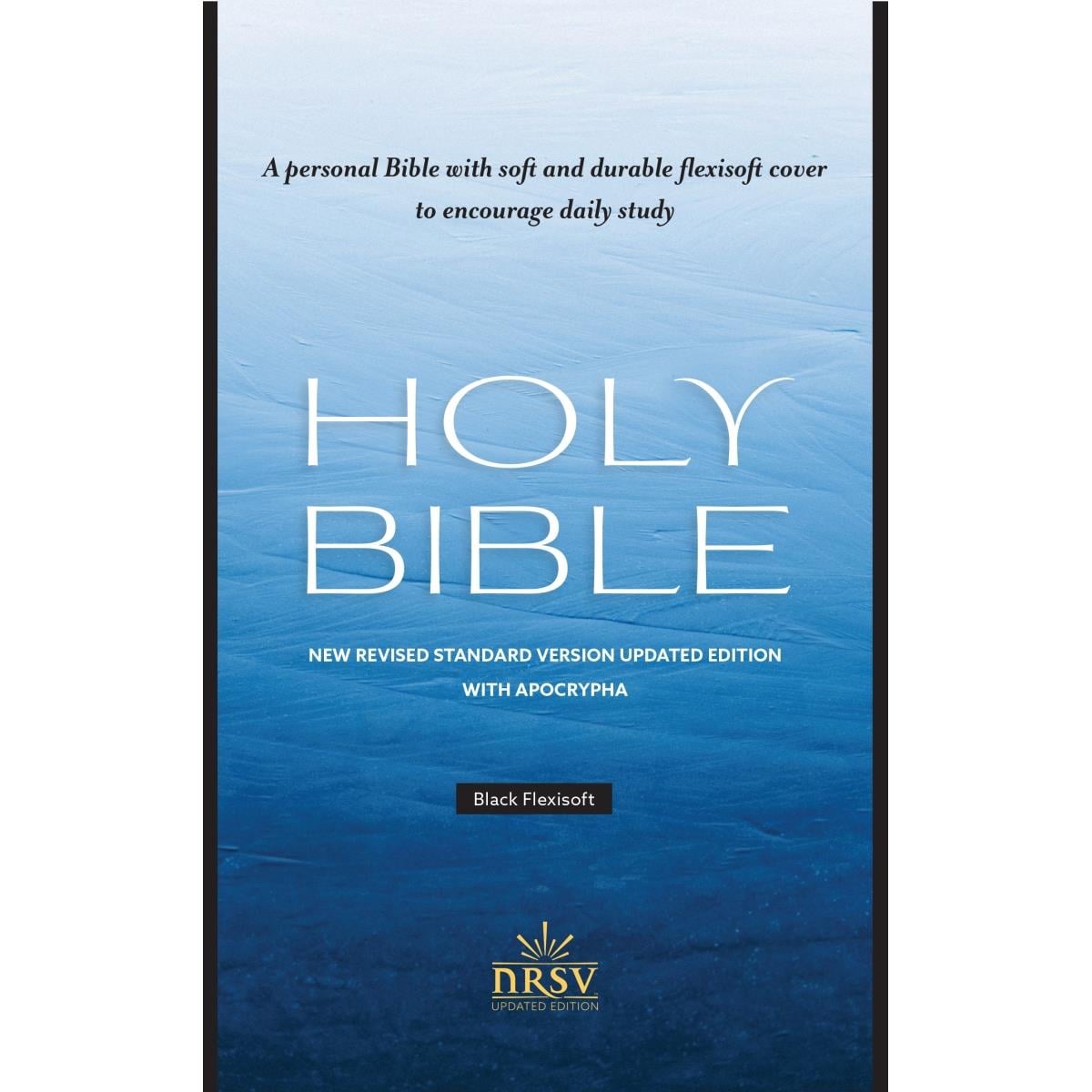 230801 NRSV Updated Edition Holy Flexisoft Bible with Apocrypha - Black