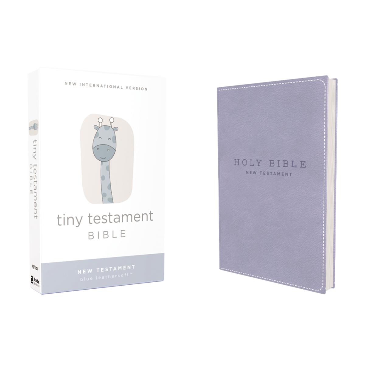 214086 NIV Tiny New Testament Comfort Print Leathersoft Bible - Blue