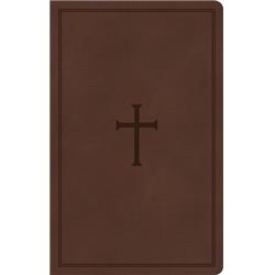 204369 KJV Thinline Reference Bible with Brown LeatherTouch