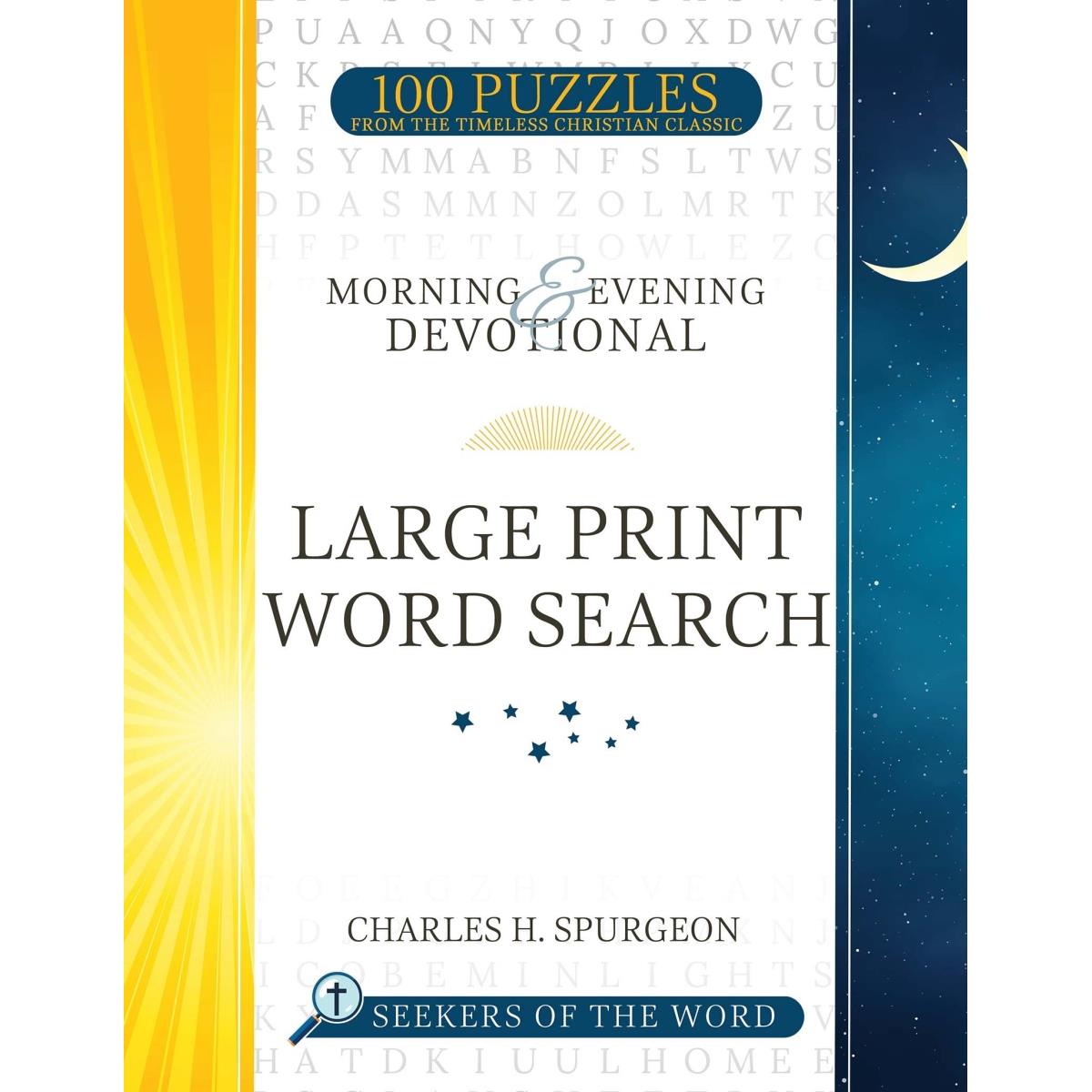 222697 Morning & Evening Devotional Large Print Word Search Book