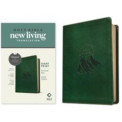 222359 NLT Personal Size Giant Print & Filament Enabled Edition Bible - Evergreen Mount