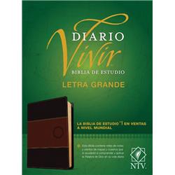 Picture of Tyndale House Publishers 222386 Span-NTV Life Application Study & Large Print Bible - Black & Brown LL
