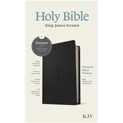 221122 KJV Premium Value Thinline Filament Enabled Edition Bible - Black Radiant