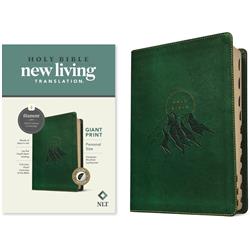 222360 NLT Personal Size Giant Print & Filament Enabled Edition Bible - Evergreen Mount