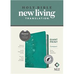 240393 NLT Compact Giant Print & Filament Enabled Edition Bible - Peony Rich Teal