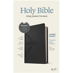 221125 KJV Large Print Premium Value Thinline Filament Enabled Edition Bible - Black