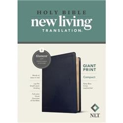 240396 NLT Compact Giant Print & Filament Enabled Edition Bible - Navy Blue