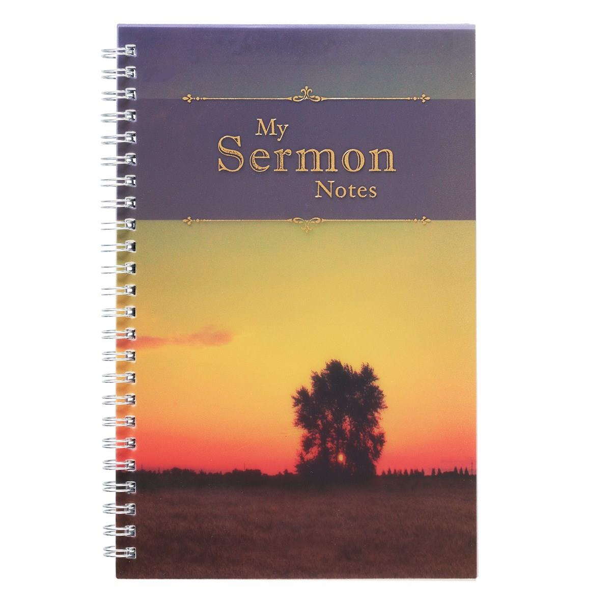 249712 My Sermon Notes Wirebound Notebook with Tree