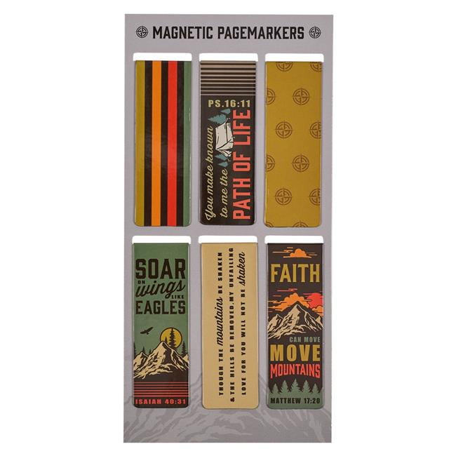 Picture of Christian Art Gifts 224665 Scenic Mountains Magnetic Pagemarker Set - Set of 6